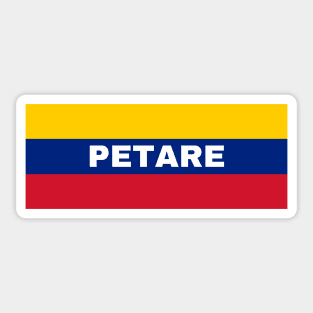 Petare City in Venezuelan Flag Colors Sticker